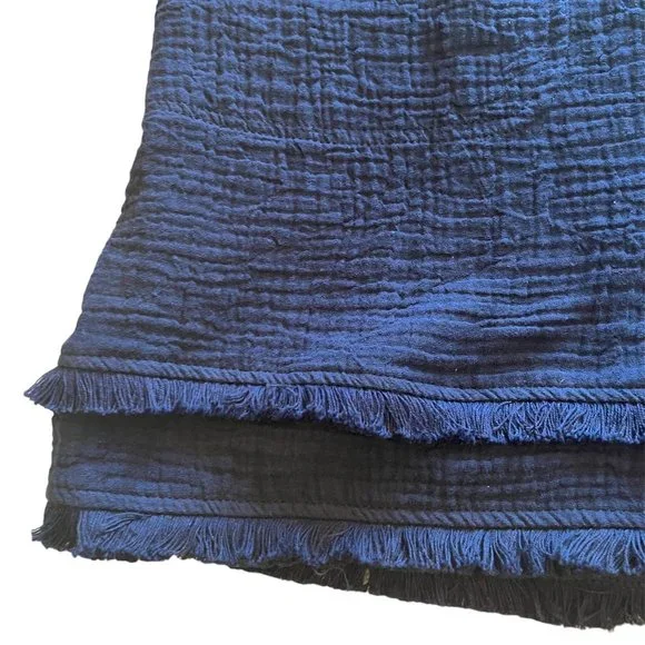 Cynthia Rowley Navy Fringe Shorts - Cotton - 2X - NWT - Picture 2 of 6